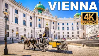 Afternoon walk in magnificent Vienna Austria (in 4K + with captions!)