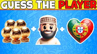 Guess Players by EMOJI, Club Transfer, Hair and Song | Ronaldo, Messi, Mbappe, Haaland