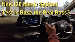 2020 NEW i20 BOSE SOUND SYSTEM CHECK 4 SPEAKERS / 2 TWEETERS / 1 SUBWOOFER BLASTS ENOUGH ?