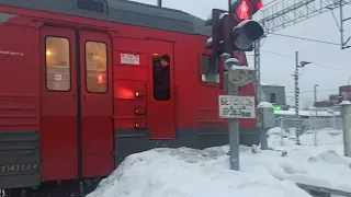 Электропоезд ЭТ2М Рейс Каннельярви - Санкт-Петербург. Делает остановку на о.п. Удельная!