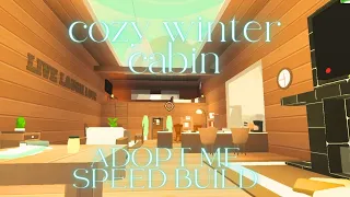 Cozy Snowy Cabin Speed Build | Roblox Adopt Me