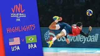 USA vs. BRAZIL - Highlights | Semi-Final | Volleyball Nations League 2019