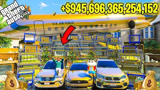 FRANKLIN TOUCH ANYTHING BECOME GOLD || EVERYTHING IS FREE IN GTA 5