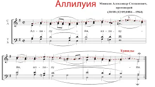 АЛЛИЛУИЯ, прот. А. С. Машков - Сопрановая партия