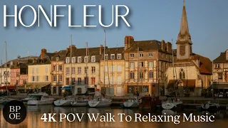 A Walk in Honfleur, France 🇫🇷 Normandy - Birthplace of Impressionism - Relaxing Music - 4K