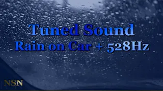 Cozy Sounds - Rain On Car + 528hz | Calming Color Screen, Night Car Cozy Time | Relaxation and Sleep