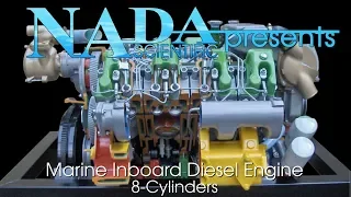 Marine Inboard Diesel Engine, 8 Cylinders - NADA Scientific