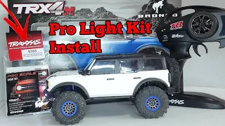 Traxxas TRX4m Bronco Pro Light Kit install.