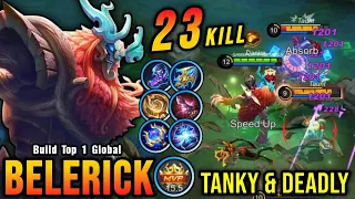 23 Kills!! Belerick Mage Build is Tanky & Deadly!! - Build Top 1 Global Belerick ~ MLBB