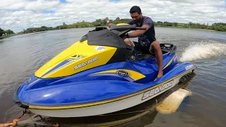 JET SKI SEA DOO GTI motor HB20 levamos pra testar na água