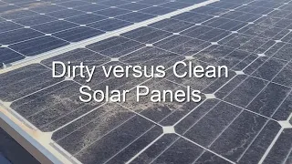 Dirty versus Clean Solar Panels