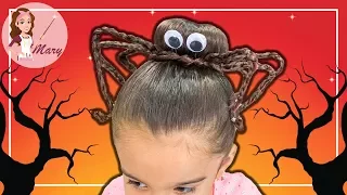 SPIDER HAIRSTYLE FOR HALLOWEEN