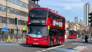 London's Buses at Oval Station on 9th March 2024