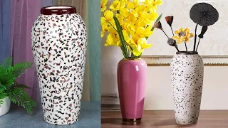 Paper Flower Vase making || Pottery making with paper- পেপার দিয়ে ফুলদানি তৈরি দেখুন