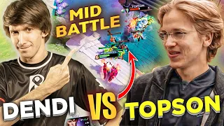 LEGEND meets LEGEND - Dendi vs Topson EPIC Mid Battle Dota 2