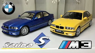 1:18 BMW M3 (e36) Coupe (Blue & Yellow) - Solido [Unboxing]