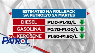 Oil price rollback sa petrolyo, inaasahan sa darating na Martes, March 28 | TV Patrol