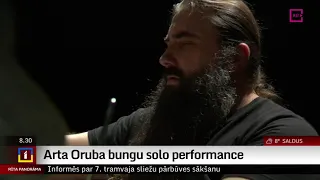 Arta Oruba bungu solo performance Mūzikas nams “Daile”