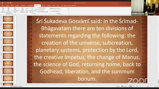 SB 2.10.1 "The highest topic in Bhagavatam is ashraya"by HG Gopi Jivana Das