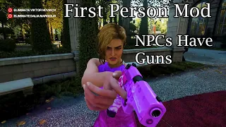 First Person Mod Hitman 3 Paris Kill Everyone All NPCs Have Random Guns