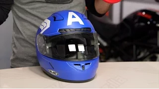 HJC CL-17 Captain America Helmet Review at RevZilla.com