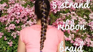 DIY 5 strand Dutch ribbon braid tutorial