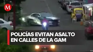 Frustran intento de asalto en la Gustavo A. Madero, al menos un delincuente herido