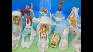 2002 ICE AGE SET OF 10 BURGER KING COLLECTION MEAL MOVIE TOYS VIDEO REVIEW