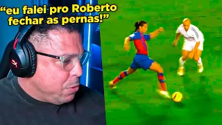 ATÉ O RONALDO FICAVA BOLADO COM O RONALDINHO!! RONALDO REAGE ÀS BRUXARIAS DE RONALDINHO!!