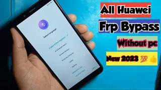 All huawei frp bypass without pc new 2023|All Huawei Android 8.0 frp bypass|Huawei unlock Google frp