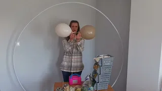 Cum sa faci arcada de baloane pe cerc! Baloane Kaslisan de la partyballoons.ro