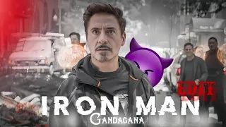 Ironman 😍 Edit | Gandagana Song Edit | Ironman Attitude Status 🤑 | IT'S. MUDASSIR Creations