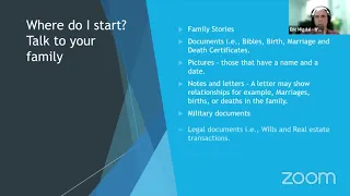 Presentation by Eric Migdal, Professional Genealogist on Research tips May 10 2023