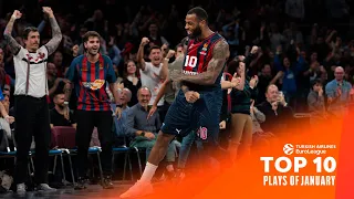 Top 10 Plays | January | 2023-24 Turkish Airlines EuroLeague