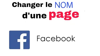 how to change facebook page name