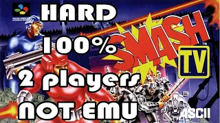 Super Smash TV, Hard on 100%, two players, (11 keys, 5 "?" marks, Pleasure Dome)