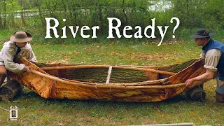 Building A Bark Canoe In 12 Hours? - Elm Bark Canoe Part 2