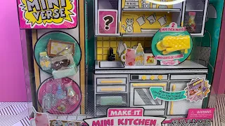 NEW!!!! Mini Verse Make It Mini Food Kitchen!!!!! Unboxing!!!! 3 New Collectibles!!!