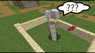 Will an Iron Golem Protect a Baby Villager from a Wolf?