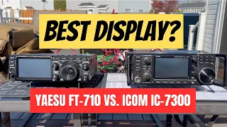 Yaesu 710 or ICOM 7300: Which has the better display?