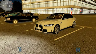 City Car Driving, "НОЧНОЙ ДРАЙВ", на BMW M3 G80 Competition 2020