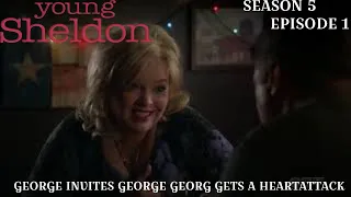 Young Sheldon Season 5 Episode 1 | Brenda invites George | George Gets a mild Heart Attack