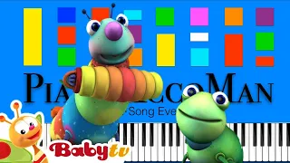 Big Bugs Band - Brazilian Carnival - BabyTV Slow EASY Medium 4K Piano Tutorial