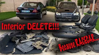 *NEW PROJECT CAR* Goes On a Diet ! Mercedes W203 "RiceCar" Build BEGINS!! | 🚫Interior DELETE🚫