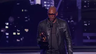 Dave Chappelle Wins Best Comedy Album | Acceptance Speech | 60th GRAMMYs