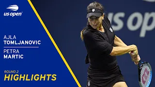 Ajla Tomljanovic vs Petra Martic Highlights | 2021 US Open Round 2