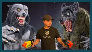 Mega Werewolf Transformation | J-Team Horror Movie Nerf War