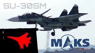 SU-30SM CRAZY TAKE-OFF & Mental Solo Flight! ✈️ MAKS 2015 [Remastered]