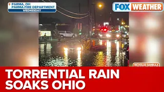Dangerous Flooding Leads To I-90 Being Shut Down, Water Rescues In Cleveland