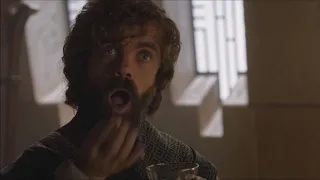 Tyrion tells the three Lords walk into a Tavern joke